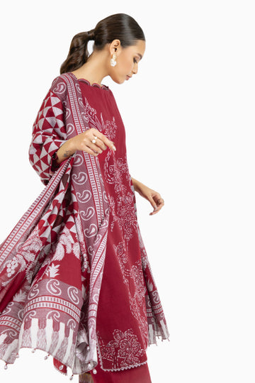 Alkaram FW-15-22-Red Winter Collection 2022 Online Shopping